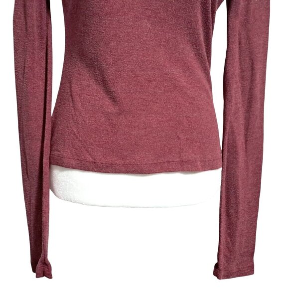 Y2K Energie Knit Top Rose With Lace-Trimmed Scoop Neckline Womens XL Polyester & - Picture 6 of 8